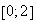 $\left[ 0;2\right] $