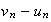 $v_{n}-u_{n}$